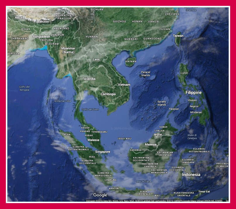 Mappa Thailandia